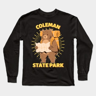 Coleman State Park Camping Bear Long Sleeve T-Shirt